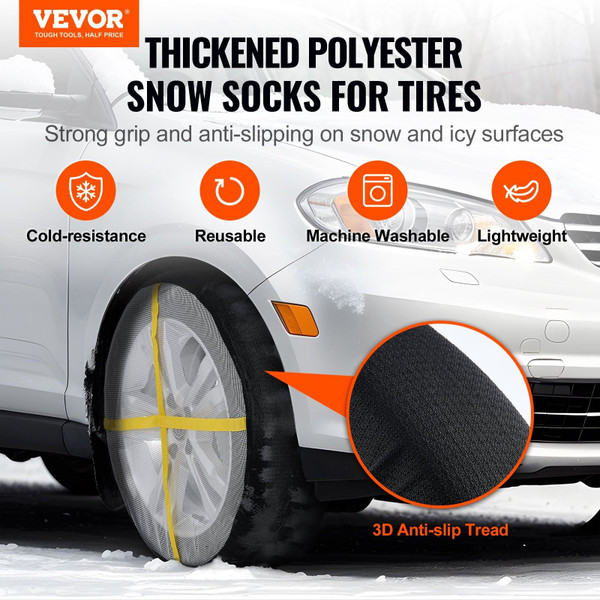 Thickened Snow Socks for Tires, Full Coverage Tire Socks with Polyester Fiber, Snow Traction Tire C E415-XDLXWQBXWQBOWS2W4V0