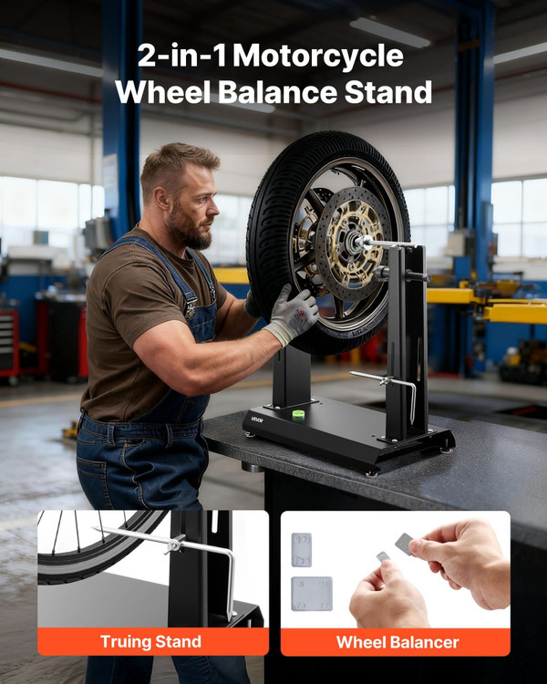 Motorcycle Wheel Balancer, 88.2 lbs Capacity, Tire Balancer & Truing Stand with Adjustable Centerin E415-ZXCLPHJDDPQPB8LAB001V0