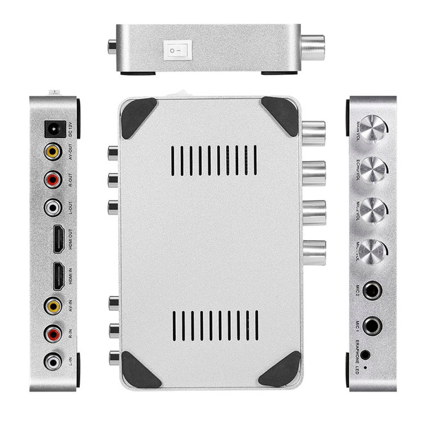Km200 Karaoke Mixer Portable Digital Stereo Audio Echo System 4k/2k Hdmi Karaoke Amplifier with Dua K484-PEL_0PBOR8AV