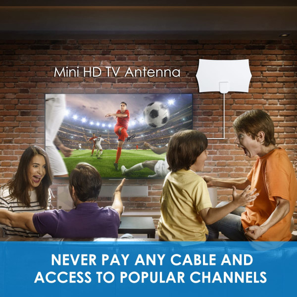 960 Mile Range Antenna TV Digital HD Skywire 4K HDTV 1080P Indoor with Amplifier white K484-PEL_0A19NPQJ