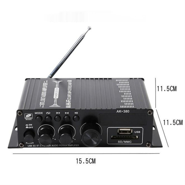 AK380 Digital Amplifier V5.0 HiFi FM Audio Amplifier For Karaoke Home Theater Sound System Subwoofe K484-PEL_0QNSMTCA