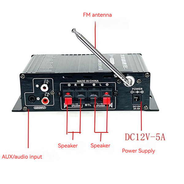 AK380 Digital Amplifier V5.0 HiFi FM Audio Amplifier For Karaoke Home Theater Sound System Subwoofe K484-PEL_0QNSMTCA