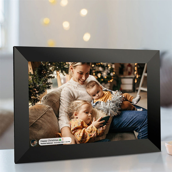 10.1 inch Digital Photo Frame 16GB Memory Frameo System Smart Wifi Touch-screen Cloud Frame White K484-PEL_0M85EHPK
