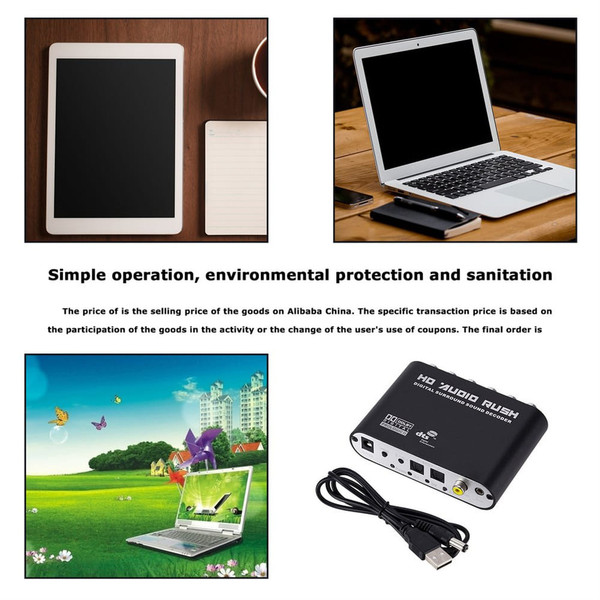 5.1-channel Dts Dolby/ac-3 Digital Audio  Decoder Fiber Coaxial Analog Converter Host + Power Suppl K484-PEL_0L15Q1DB