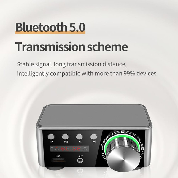 Mini Audio Hifi Digital Amplifier Bluetooth 5.0 Hifi Fever Audio MP3 Player Lossless Player K484-FQZIN_0SINAWU4