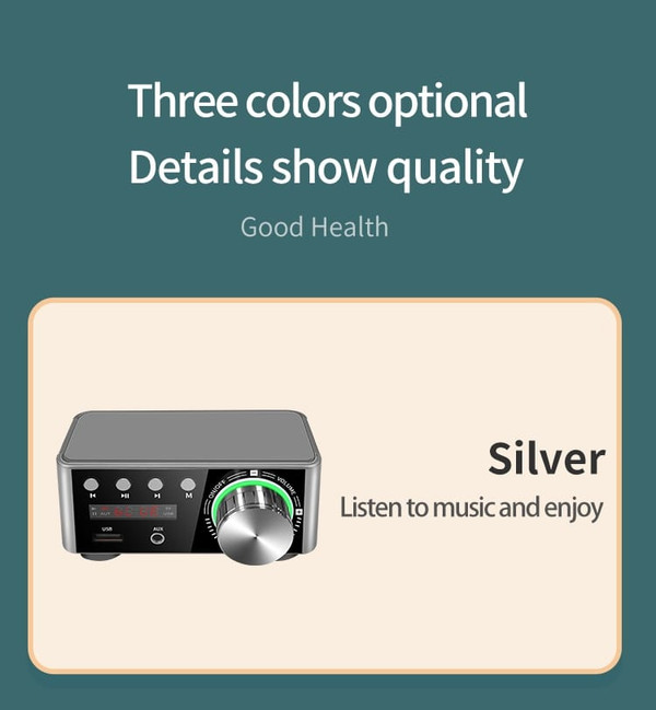 Mini Audio Hifi Digital Amplifier Bluetooth 5.0 Hifi Fever Audio MP3 Player Lossless Player K484-FQZIN_0SINAWU4