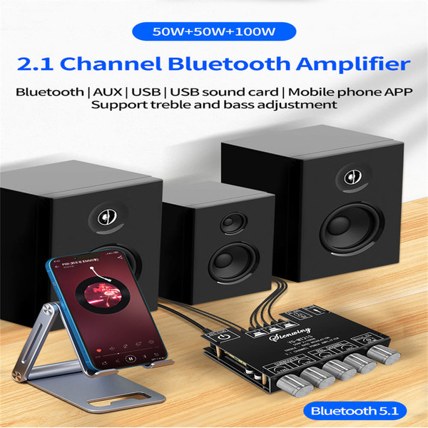 Ys-mt21s 2.1 Channel Bluetooth Audio Power Amplifier Board Module Subwoofer Alto Treble Amp Black K484-PEL_0ONVDAHO