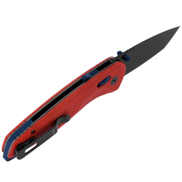 SOG Aegis AT Tanto 3.13" Folding Pocket Knife (Rescue Red & Indigo) M119-11410841