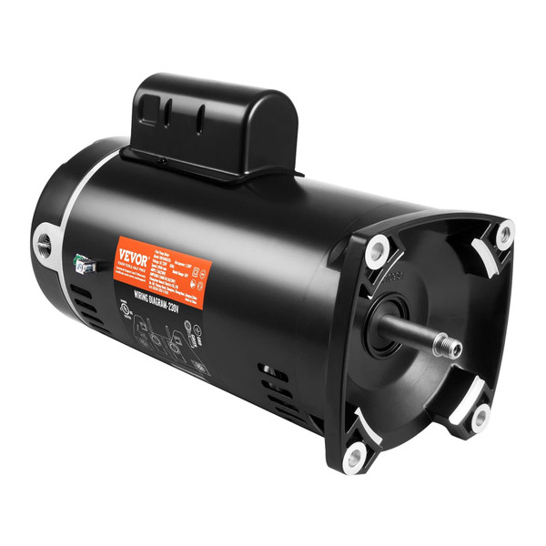 2 HP Pool Pump Motor, 56Y Frame, 230V (7.8 Amps) 3450 RPM, 60Hz, 1.3 Service Factor, 50uF/250V Capa E415-YCBDJ2HP56Y2APAN8V9