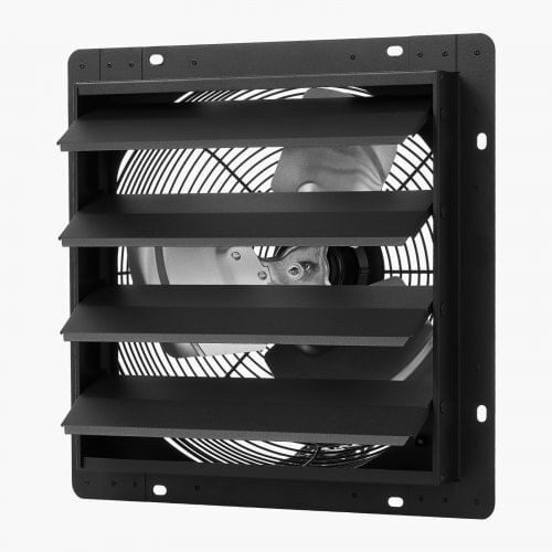 14 inch Shutter Exhaust Fan, Wall Mounted Attic Vent Fan with Smart Programming Variable Speed Temp E415-BYCSPQSECDJKF17P0001V1