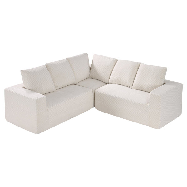 Modular Sectional Sofa, L Shaped Modular Sofa Deep Seat, Cloud Sectional Couch with High Rebound Sp E415-ZHSSFLX8191I4TEB7V0