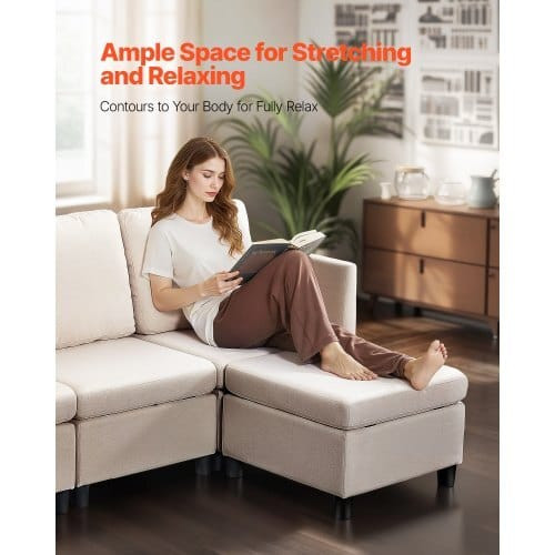Modular Sectional Sofa, Modern 5-Seater Modular Sofa with Hidden Storage, Cloud Sectional Couch wit E415-KTSFTZZP5ZCG4MEQY003V0