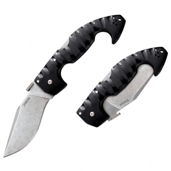 Cold Steel Spartan Folding Kopis 4-1/2" Carpenter CTS BD1 Stonewash Blade M119-21ST