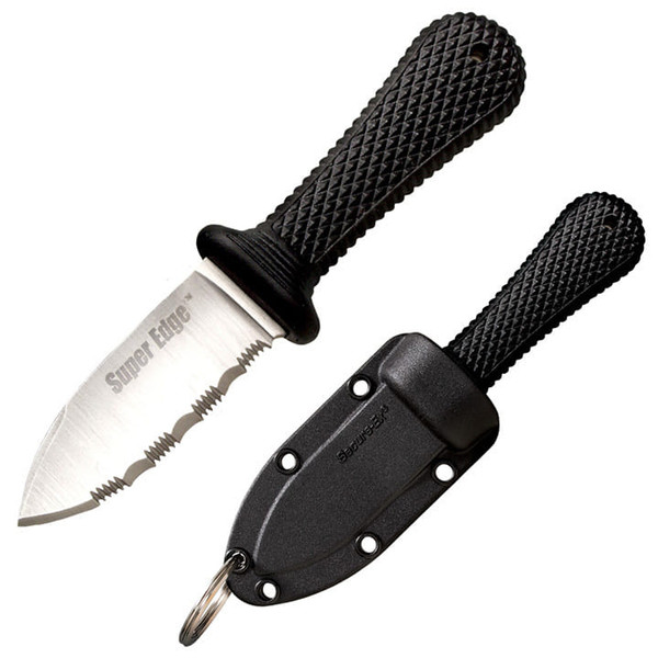 Cold Steel Super Edge Serrated Secure-Ex Sheath Knife Black/Silver M119-42SS