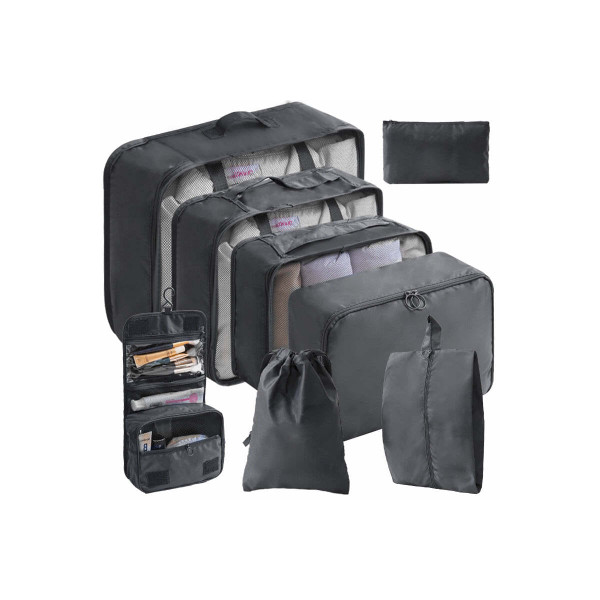 Color: BLACK - Pack Smart Packing Cubes 8-Piece Set For Perfectly Organised Journeys K290-52737029275921