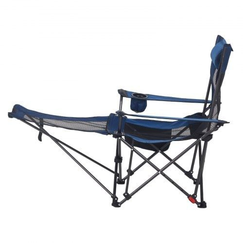 Reclining Camping Chair, 4 Adjustable Positions, Portable Folding Lounger for Adults, Mesh Beach Ch E415-PTTYXTTYWBXL8VIN5002V0