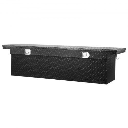 Crossover Truck Tool Box, 71x27x18 In, Heavy Duty Aluminum Toolbox with Diamond Texture, Pick Up Tr E415-QRSHBGJXHSL7UTKCK001V0