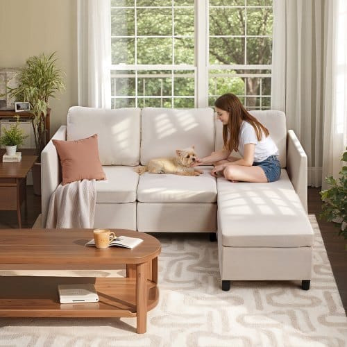 Modular Sectional Sofa, 3-Seater Modular Sofa with Hidden Storage, Cloud Sectional Couch with Ottom E415-KTSFTZZP3ZCGRYPR0003V0