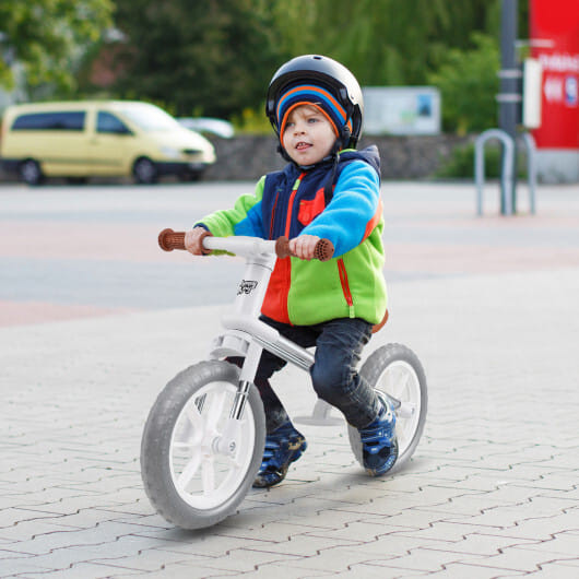 12 Inch Balance Bike with Adjustable Seat and Rotatable Handlebar-Green B593-TS10173