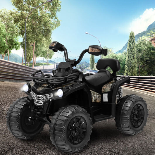 12V Kids Ride On ATV 4 Wheeler with MP3 and Headlights-Red B593-TQ10077US