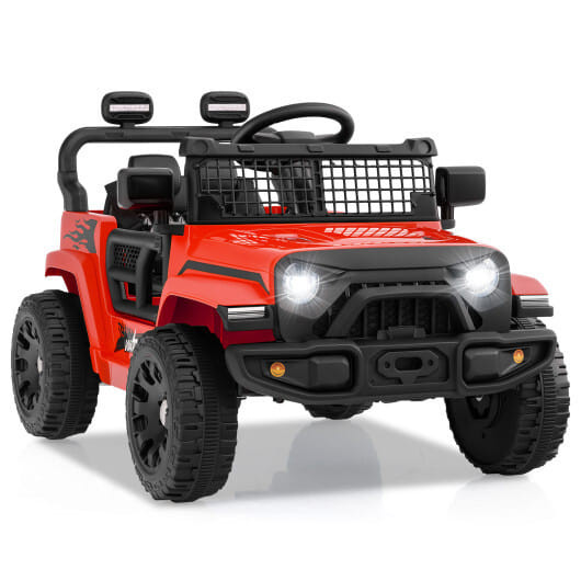 12V Kids Ride on Truck Car Battery Powered Electric Vehicle-Black B593-TQ10374US
