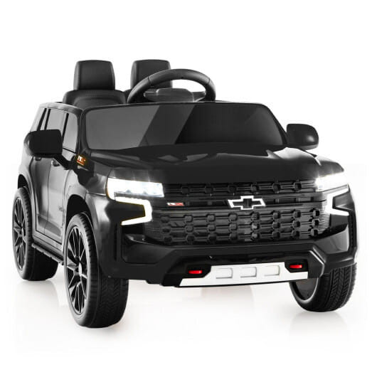 12V Kids Ride on Car with 2.4G Remote Control-Black - Color: Black D681-TQ10117US-BK