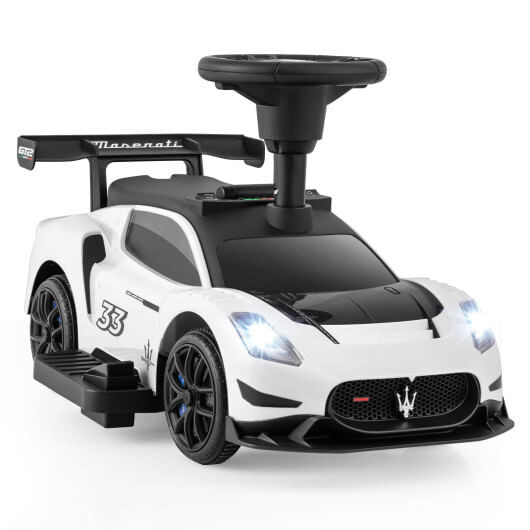 6V Electric Kids Ride on Push Car Maserati Licensed with Foot Pedal and Music-Pink B593-TQ10309US