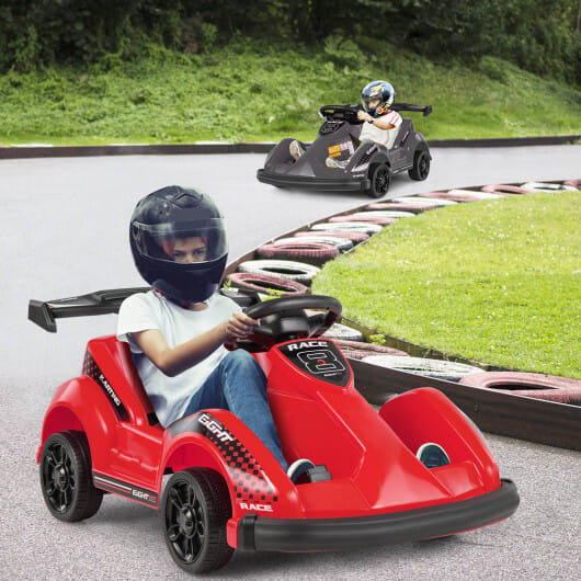 6V Kids Ride On Go Cart with Remote Control and Safety Belt-Pink B593-TQ10105US