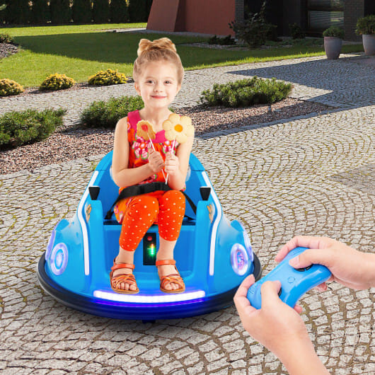 12V Electric Ride On Car with Remote Control and Flashing LED Lights-Purple B593-TQ10170US
