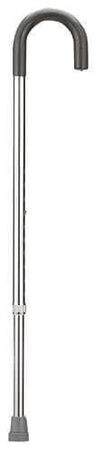 Cane  Round Handle  Blue Jay Silver with Vinyl Comfort Grip B731-BJ210120