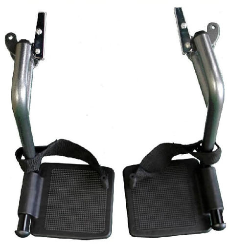 Replacement Footrests for Drive TR39E-SV (Silver Vein) B731-TR39SF-SV