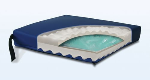 Gel Convoluted Foam Cushion 18  x 16  x 3   Navy B731-1700B