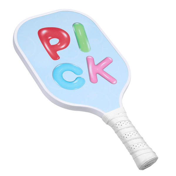 Kids Pickleball Paddle, Lightweight Youth Pickleball Paddle with Small Grip and Cute Pattern, Fiber E415-DJZETKTXWHHS3TB6A001V0