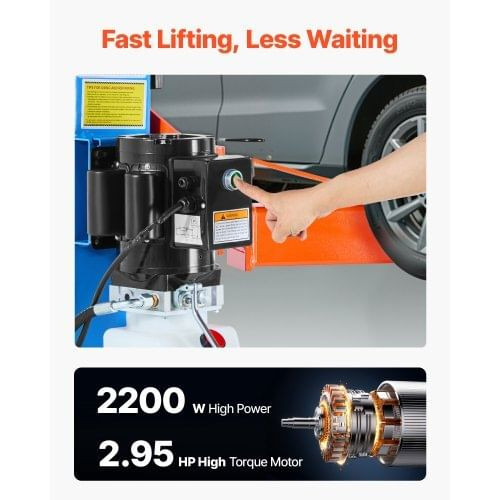 2 Post Lift, 9000 lbs Capacity, 220V 2.95 HP Powerful Motor, Two Post Car Lift Auto Hoist for Sedan E415-SZJSJ70INCHSHTARI001V7