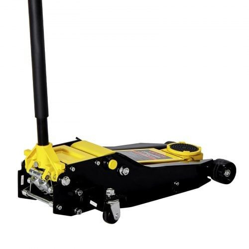 Low Profile Floor Jack, 4 Ton (8818 lbs) Capacity, Steel Racing Floor Jack with Dual Pistons Quick  E415-SGWSQJDTZ4TXABSW9001V0