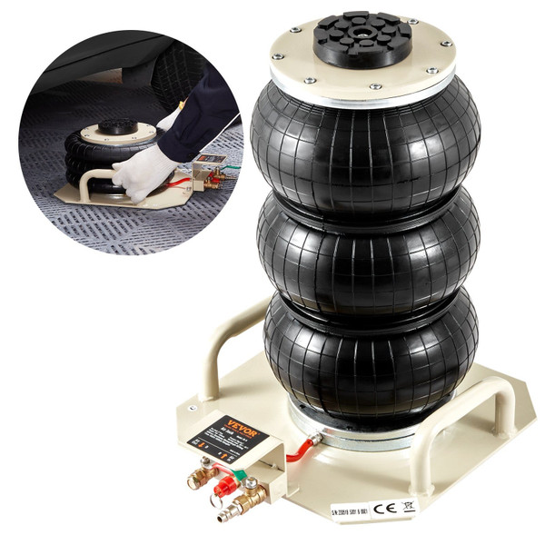  Air Jack, 3 Ton/6600 lbs Triple Bag Air Jack, Airbag Jack with Six Steel Pipes, Lift up to 17.7 in E415-QNQJDSTSFX3T6NR3WV0