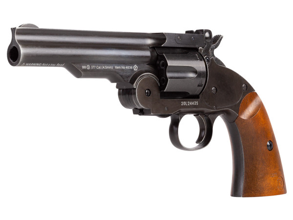 Schofield No. 3 Aged CO2 BB Revolver, 5" Barrel P892-PY-5348-10810