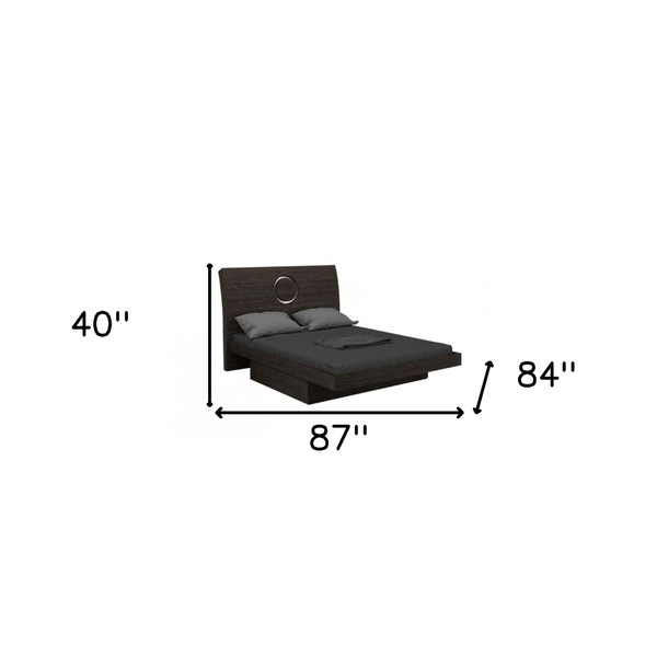 Four Piece Gray Solid Wood Bedroom Set With Mirror N270-343930