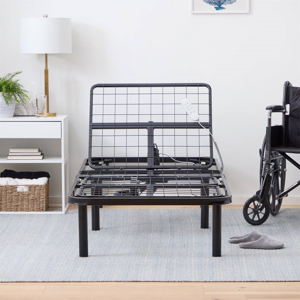 Twin XL Remote Remote Controlled Steel Adjustable Bed Q280-TWNXLABF56737