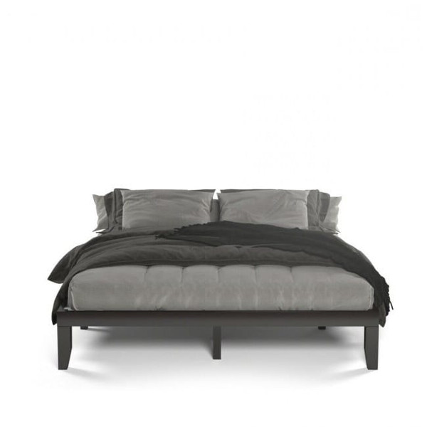 14 Inch Modern Rubberwood Chocolate Platform Bed in King Size Q280-CHBL6329