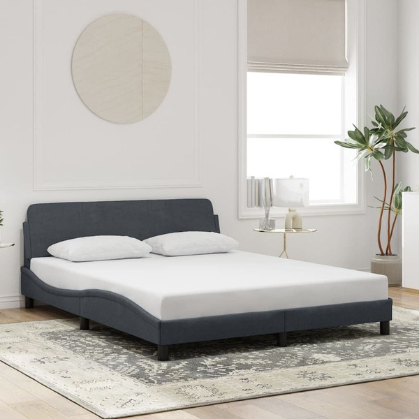 Bed Frame Dark grey A949-3207676