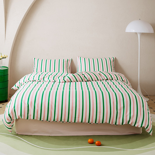 Pattern: Youth, Size Specification: 1.5m Fitted Sheet Four Pieces - 2024 New All-cotton Printed Fou Q119-CJCS208141759GT