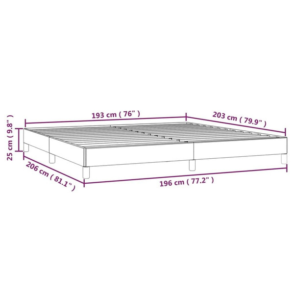 Bed Frame White Faux leather, plywood, engineered wood King A949-346937