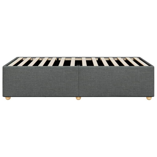  Bed Frame Dark Grey 100% Polyester, Plywood, Engineered Wood A949-3284773