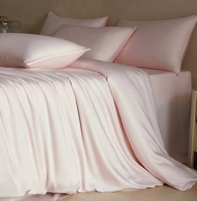 Color: Pink, style: Flat sheet-1.2 Threepiece set, Bedding Size:  - Summer Bed Sheet Quilt Cover So Q119-CJCS244932442PK