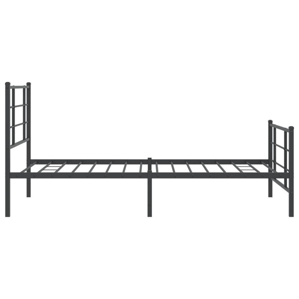  Bed Frame Black Powder-coated steel Twin Bed Frame Rectangular A949-355574