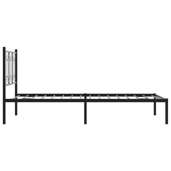  Bed Frame Black Steel Twin Bed Frame Rectangular Modern A949-376123