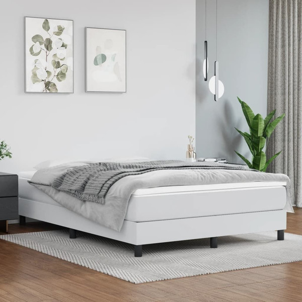  Bed Frame White Faux leather, plywood, engineered wood Queen A949-3120731