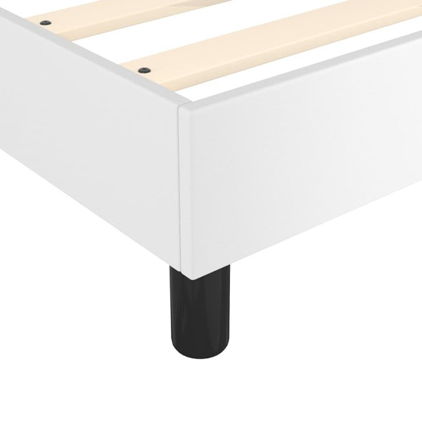  Bed Frame White Faux leather, plywood, engineered wood Queen A949-3120731