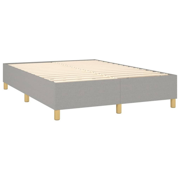  Box Spring Bed Frame Light Gray Queen Fabric (US Only) A949-3121002